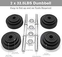 Vista 3 de 2 mancuernas ajustables Starring