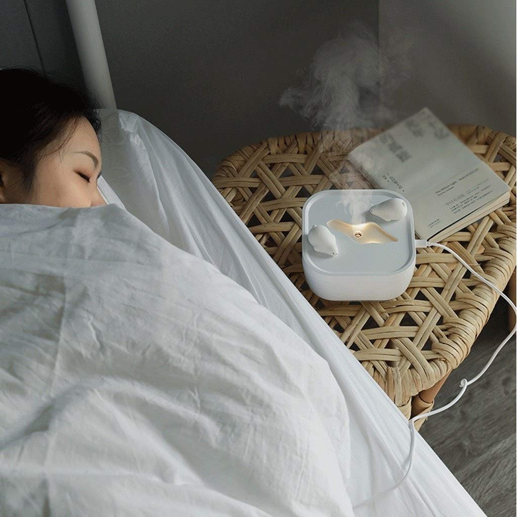 umidificatore Umidificatore Small Office Desktop Usb Comodino Spray Mini purificatore d'aria domestica silenziosa Camera dormitorio for studenti idratante Luce Notte della donna incinta bambino umidif