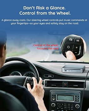 Portable CD Player for Car, External Car CD Player USB Plug & Play, Built-in Decoder for Enhanced AUX Sound, Anti-Skip, Resume Function, Compatible with Most Cars, SUVs, Trucks, TV, PC