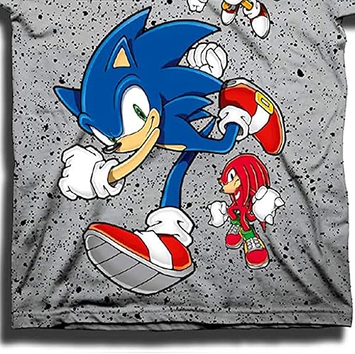 Miniatura 5 de SEGA Sonic The Hedgehog Shirt - Camiseta oficial con Sonic, colas y nudillos - The Hedgehog Trio