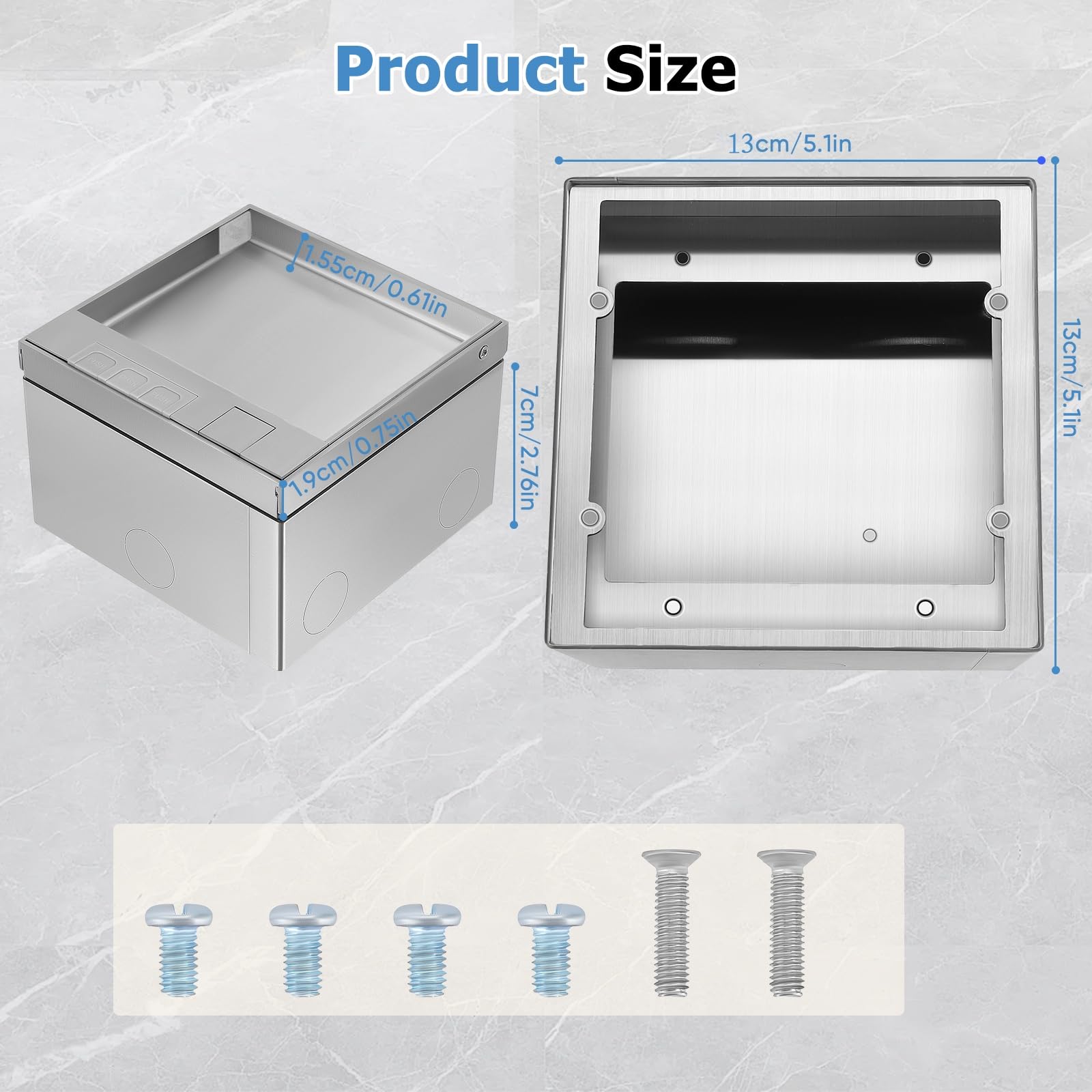 Presa da pavimento in acciaio inox con USB e rete, serbatoio a scomparsa – Presa impermeabile da incasso per cucina, soggiorno, presa combinata, spina europea, 230 V 16 A