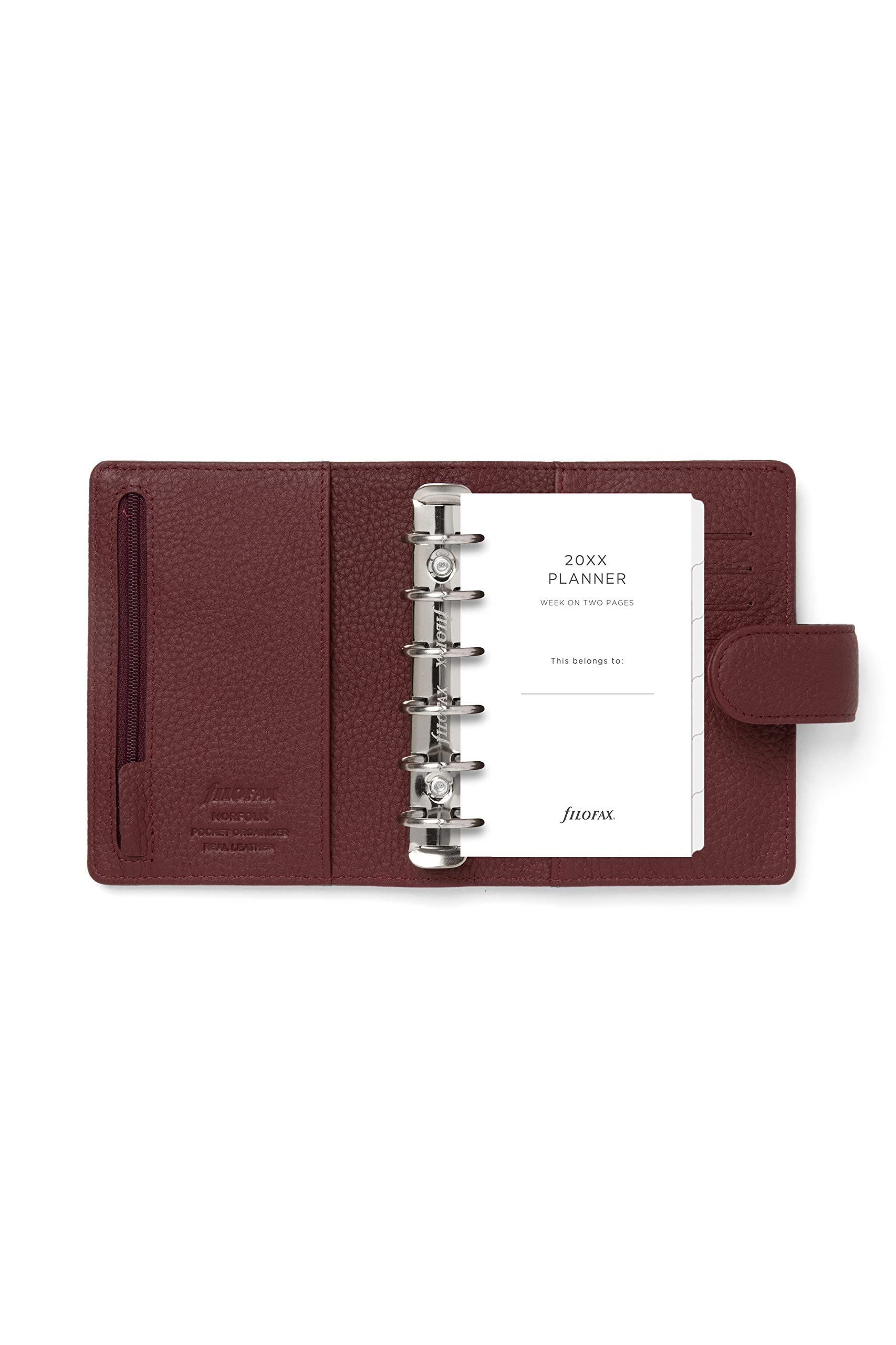 Filofax - A5 Leather Organiser - Norfolk - Espresso