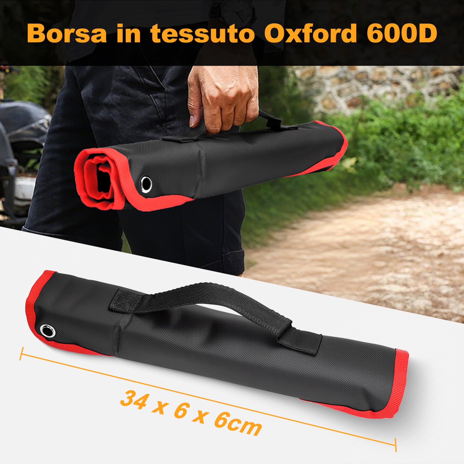 HYCHIKA Chiavi a Cricchetto 9Pcs, Set Chiavi Inglesi 6-19mm Metriche, 72 Denti con Design della Corsa di Ritorno di 5°, Chiave a Cricchetto con Custodia Portatile