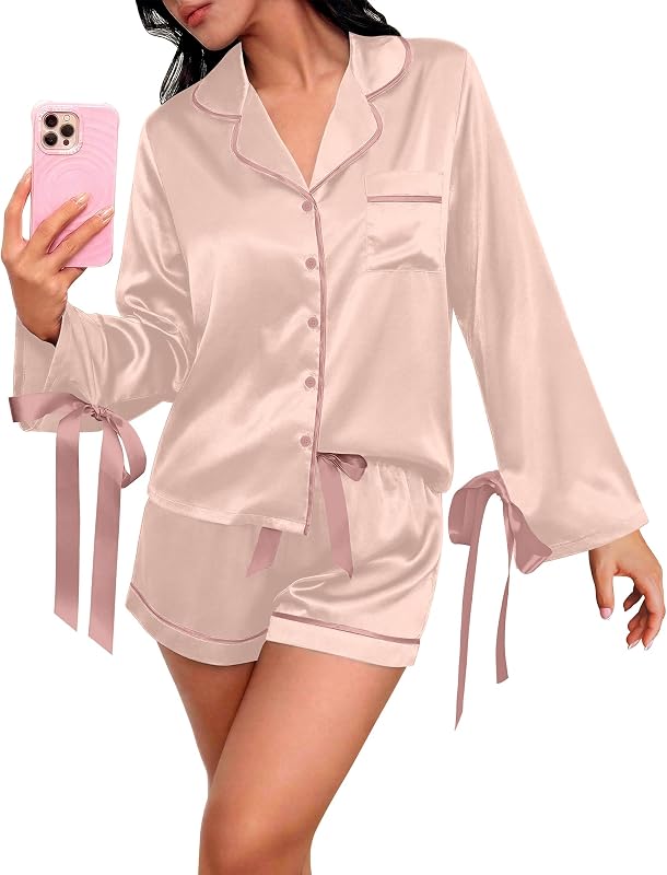 Ekouaer Silk Pajama Set Just $24.99 at Amazon