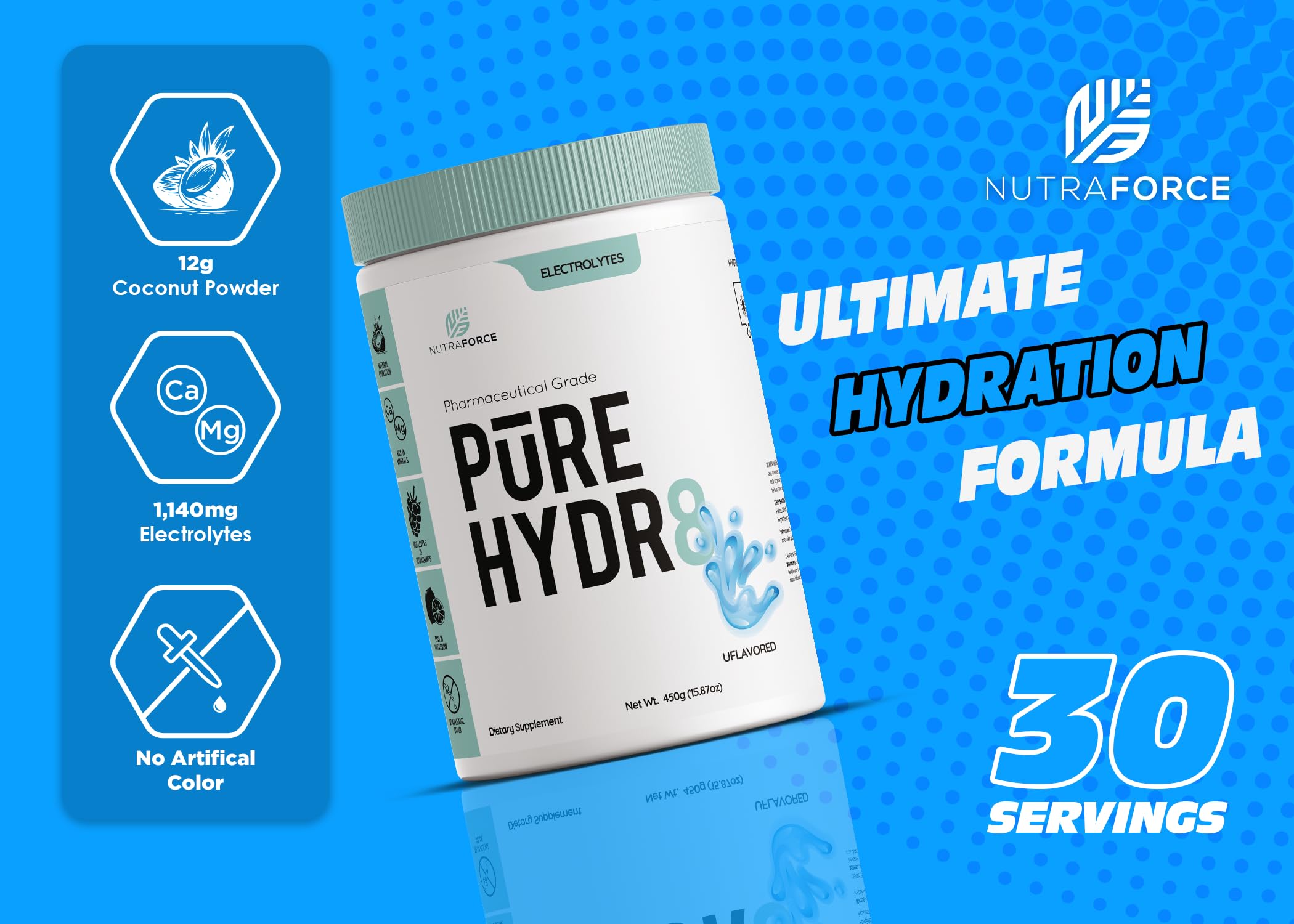 Amazon.com: Pure Hydr8 Electrolyte Powder – Coconut‑Water Infused