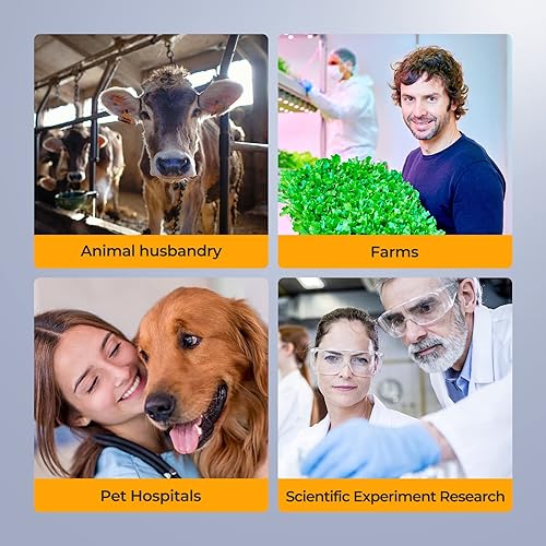 Miniatura 6 de Modelo de microorganismo Darkfield Microscopio compuesto trinocular Vabiooth Lab Darkfield y Brightfield con aumento 40X-2500X con monitor de 7