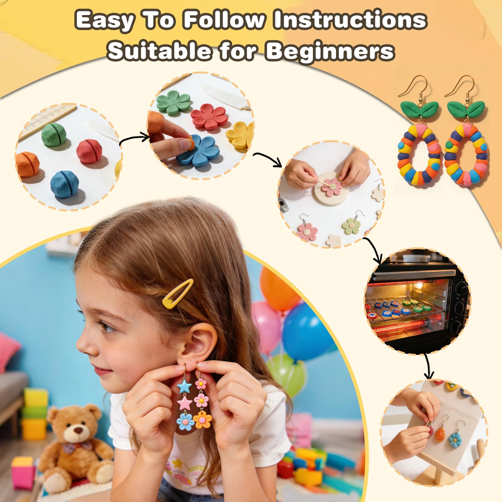 Ixiaoyoo Arcilla polimérica de 70 colores, kit de modelado para niños, principiante, horno no tóxico, no pegajoso, ideal para niños y artistas