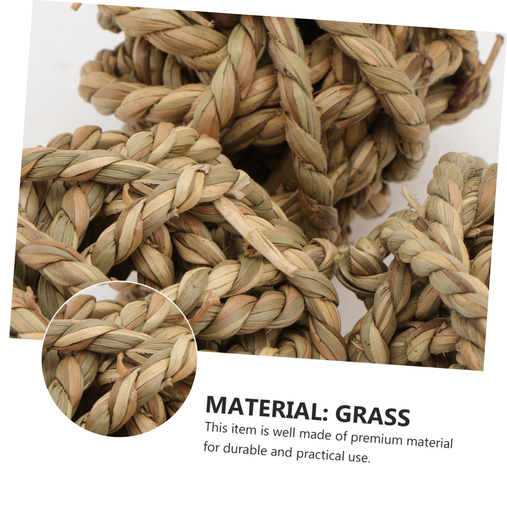 Housoutil 6pezzi Giocattoli Masticabili Rattan Naturale Per Piccoli Animali Palline Da Gioco Per Conigli e Porcellini Sicure Glutine Divertenti e Stimolanti Per Attività Di Rosicchiamento e