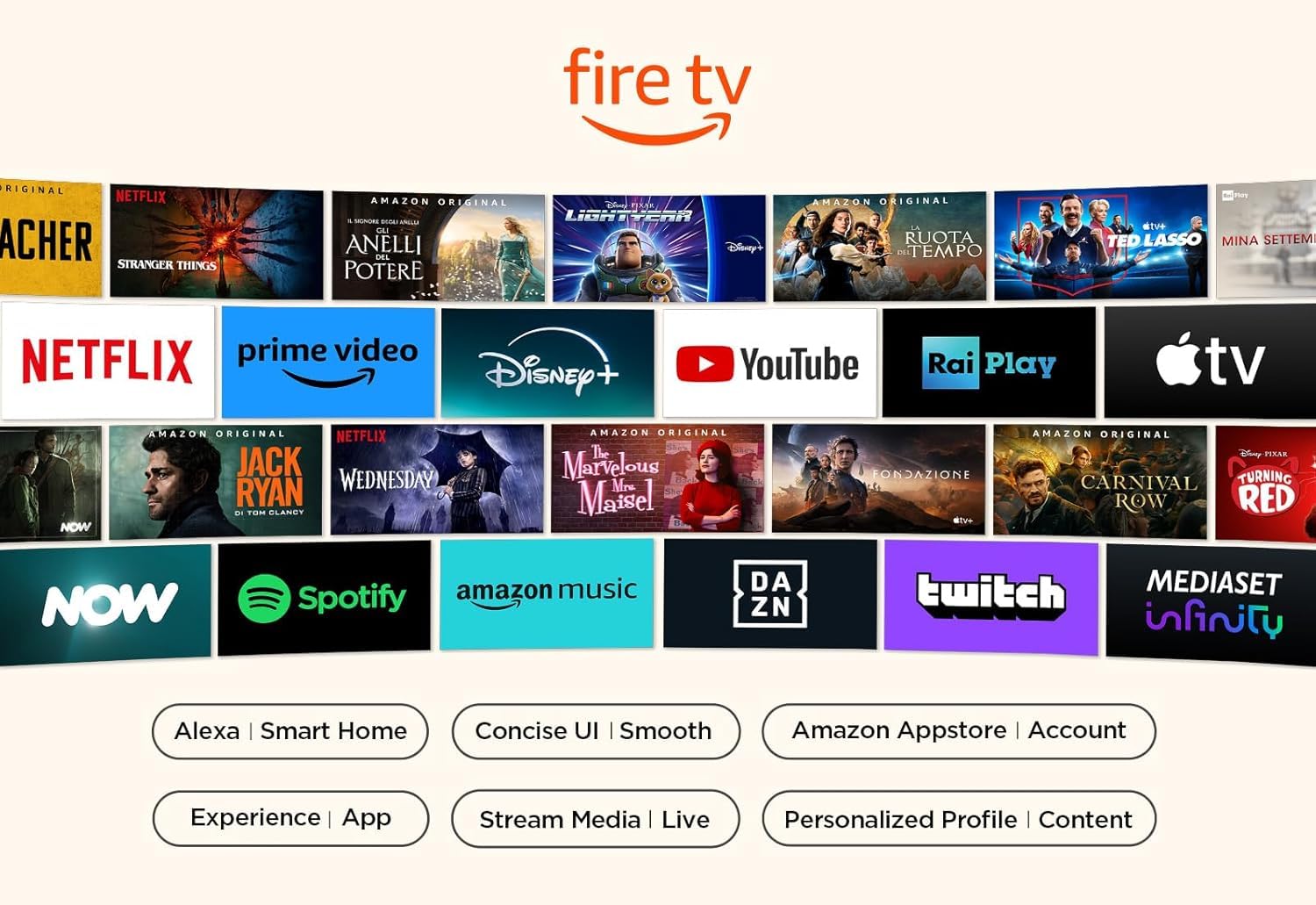 TCL 43PF650 43-inch TV 4K Ultra HD, HDR TV, Smart LED e Fire TV (Dolby Vision, Dolby Atmos, DTS, HDR 10, Alexa built-in, Airplay2, Miracast)