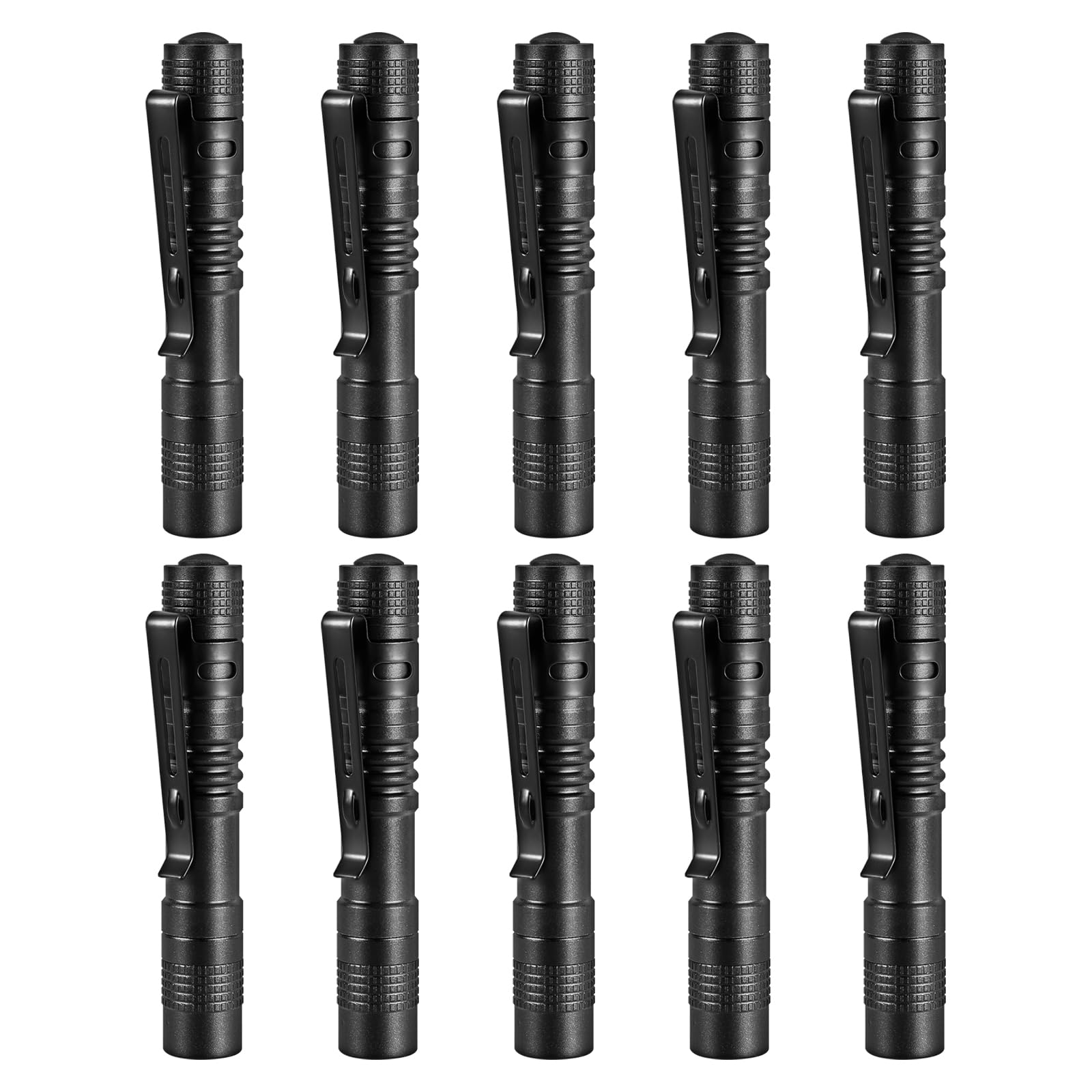 2 Torce Tattiche LED 900000LM Mini Super Luminose: Luce Da Far West! (2xAAA, Nera)