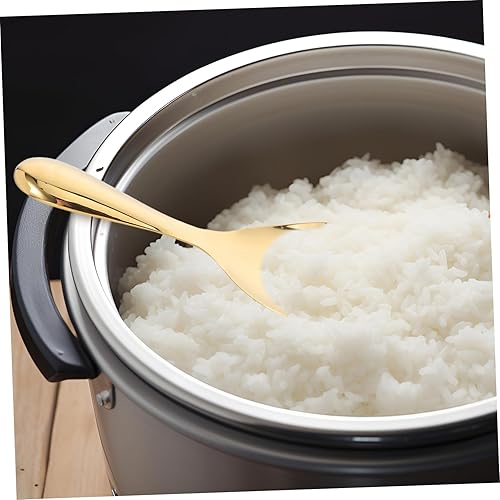 Miniatura 7 de Cuchara de servir de acero inoxidable Cuchara grande para servir arroz para cocina, restaurante, hogar, superficie lisa, artesanía fácil de limpiar