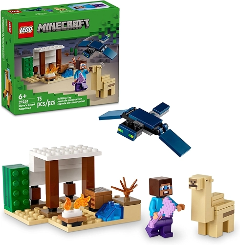 LEGO® Minecraft® – Expedição do Steve ao Deserto Brinquedos para Crianças em Jogo de Aventura 21251