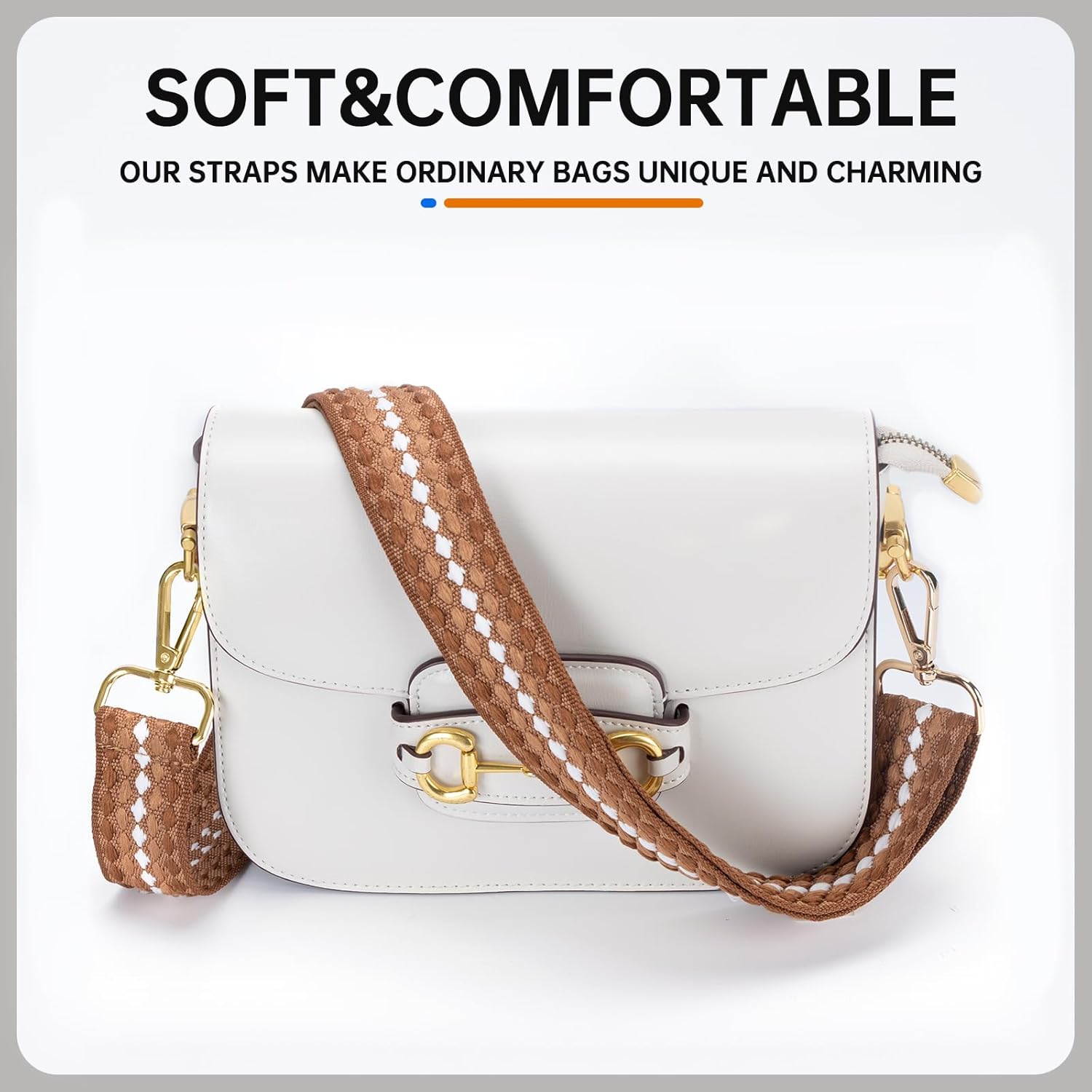 Purse Straps Replacement Crossbody Wide Bag Strap for Purses Adjustable Shoulder Straps for Women Handbags - Image 3