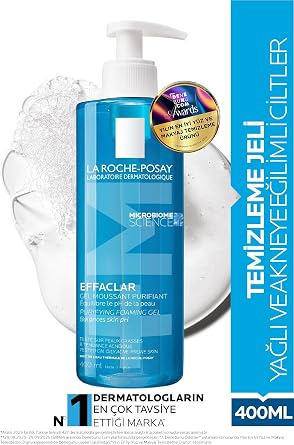 La Roche Posay Effaclar Y z Temizleme Jeli, Ya l  ve Akneye E ilimli Ciltler  in, 400 ml