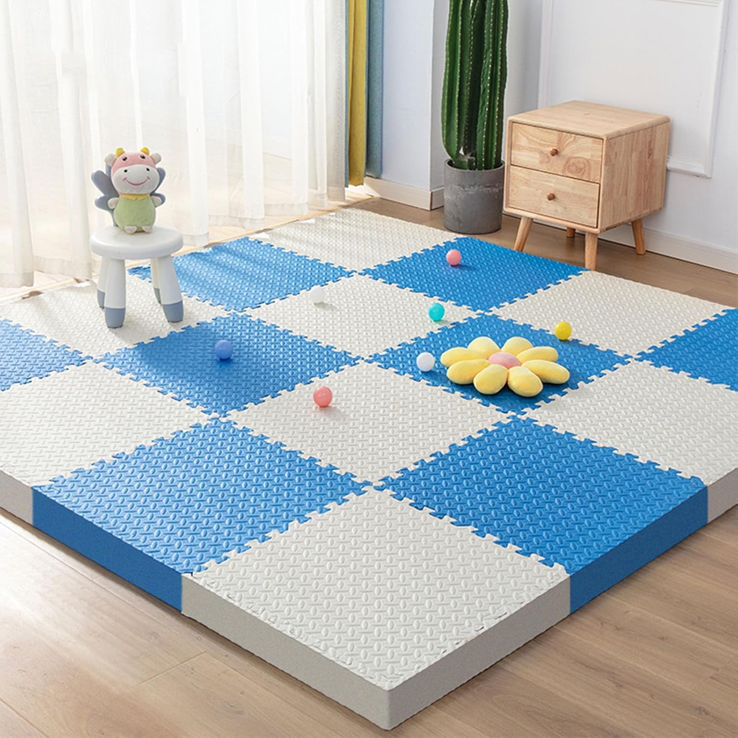 Dalles de sol en mousse de 1 pouce ELzEy protection acoustique et thermique