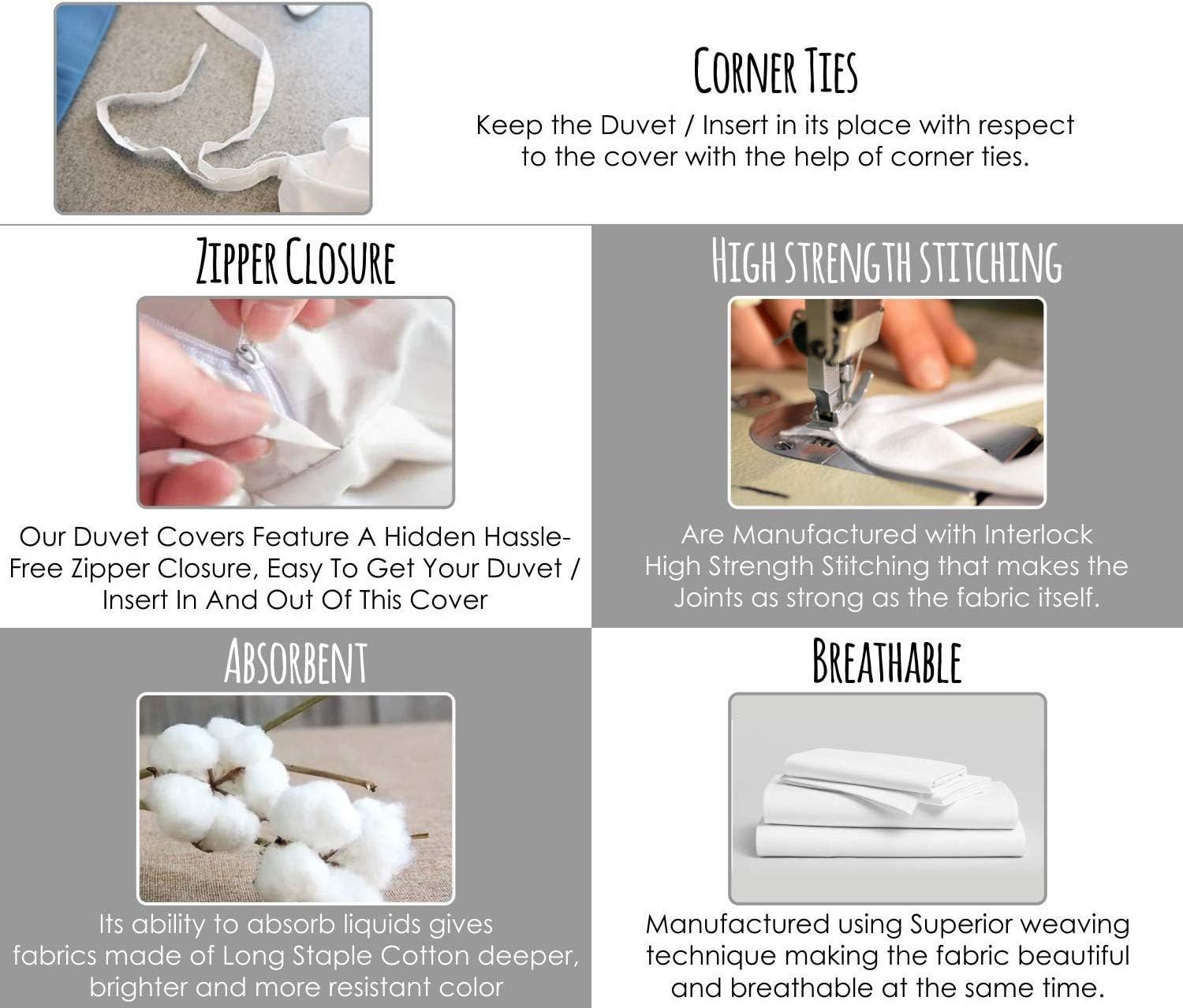 BedDecor Two Tone Pinch Pleated Duvet Cover 100% Egyptian Cotton 400 Thread Count with Zipper & Corner Ties Tuffed Pattern Pintuck Decorative(Burgundy,Twin/Twin XL)