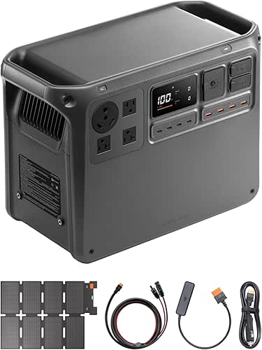 DJI Power 2000 Portable Power Station with IBCPOWER 100W Foldable