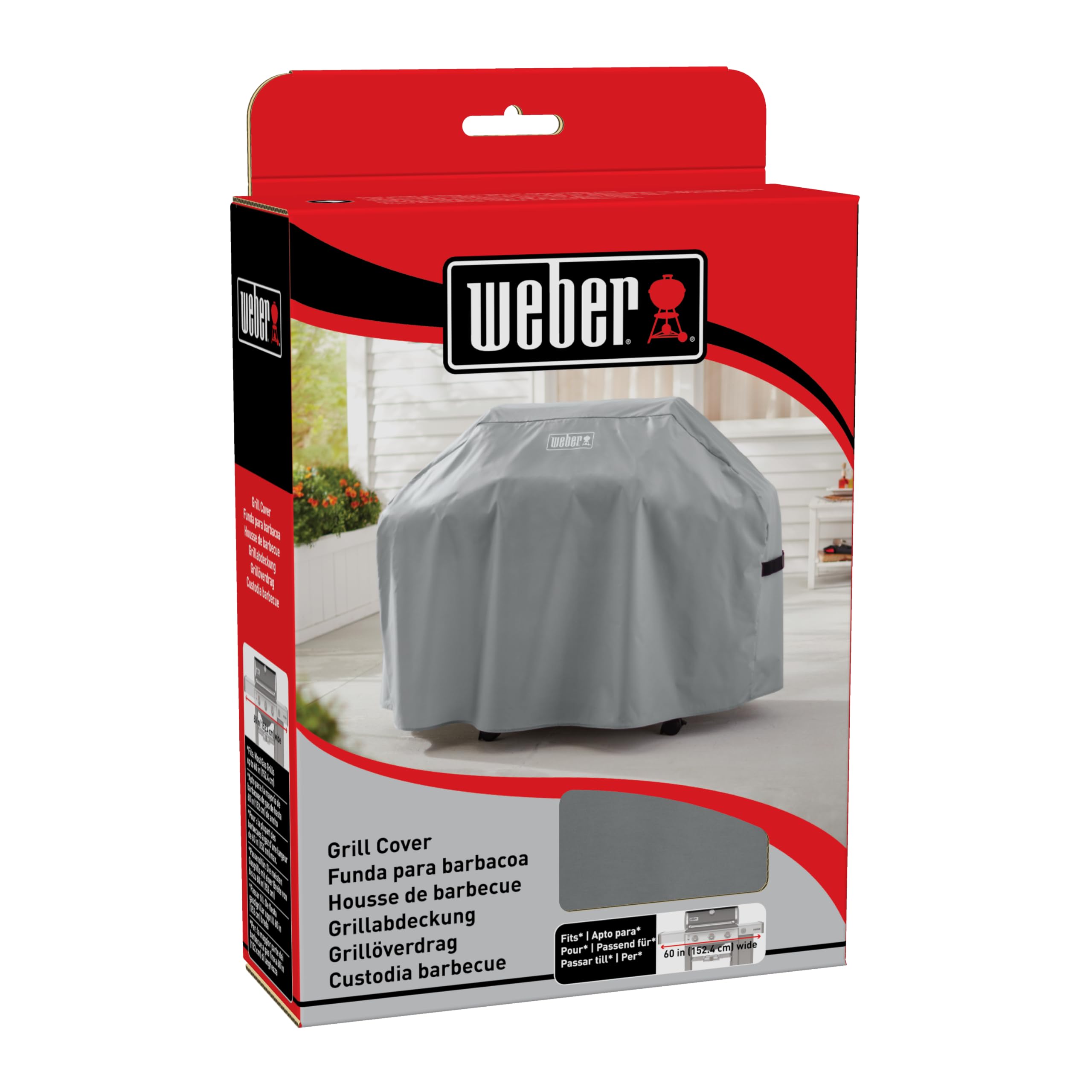 Weber Custodia Premium per barbecue | custodia per BBQ a gas Spirit e Genesis serie 300, tessuto leggero resistente intemperie, cinghie fissaggio