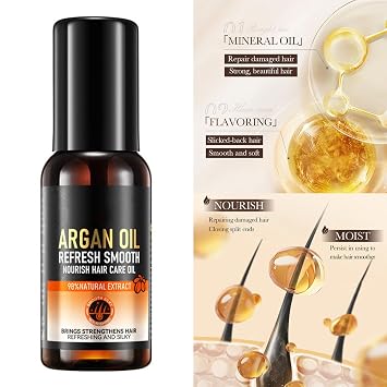 60ml Hair Thickening Oil for Fuller Hair Growth Natural Blend Moisturizes Scalp Strengthens Hair Follicles