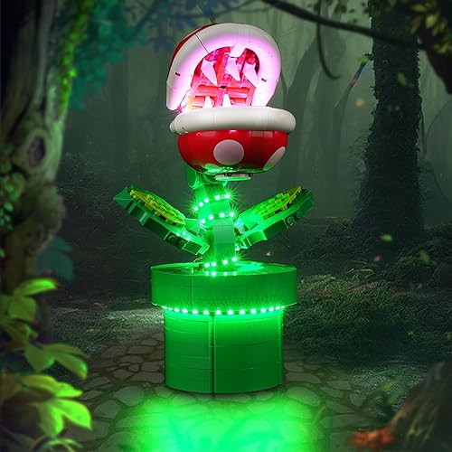Miniatura 5 de Kit de luz LED para Lego Super Mario Piranha Plant 71426, kit de iluminación creativa compatible con Lego 71426 (solo luces, sin juego de Lego)