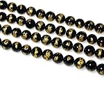 MJDCB Perles en pierre naturelle 6mm 60pcs Rond Noir Onyx sculpté Dragon Loose Gemme Perles Charms pour la fabrication de bijoux Bracelet Collier Boucle d'oreille Pendentif