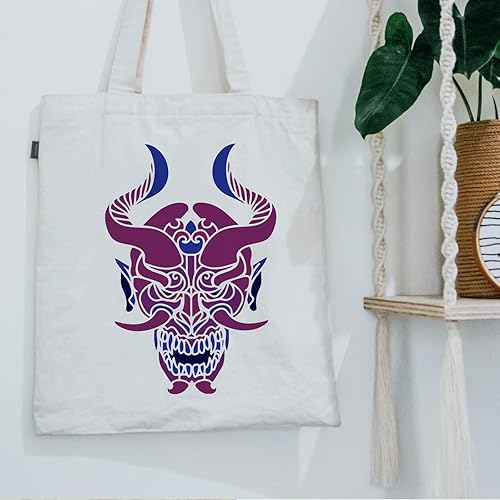 Miniatura 5 de FINGERINSPIRE Plantilla de fantasma de 11.7 x 8.3 pulgadas, plantilla de plástico con logotipo de demonio, máscara de fantasma reutilizable,