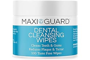 MaxiGuard Oral Cleansing Wipes for Dogs, Cats, Horses and Companion Animals (100 Wipes)
