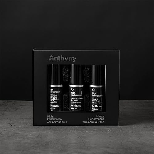 Miniatura 2 de Anthony Kit de trío de alto rendimiento, el juego incluye crema de ojos HP Continuous Moisture 0.5 onzas líquidas, suero facial HP vitamina C 0.5