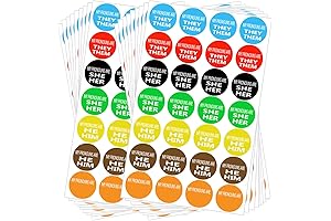 Pronoun Stickers in Bulk for Clear Pronouns Expression