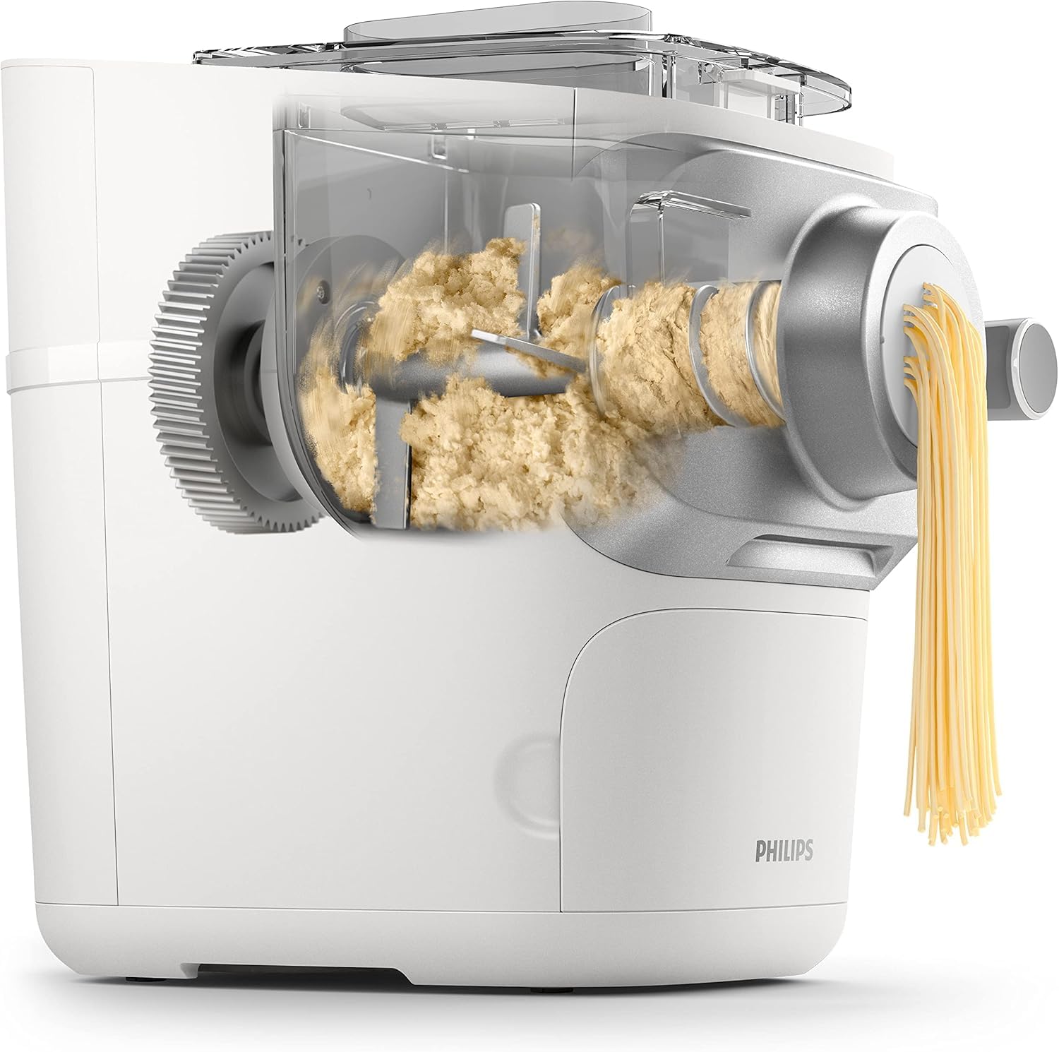 Philips Nudelmaschine Serie 7000 ProExtrude-Technologie Vollautomatisch 6 Formscheiben Weiß HR2660/00