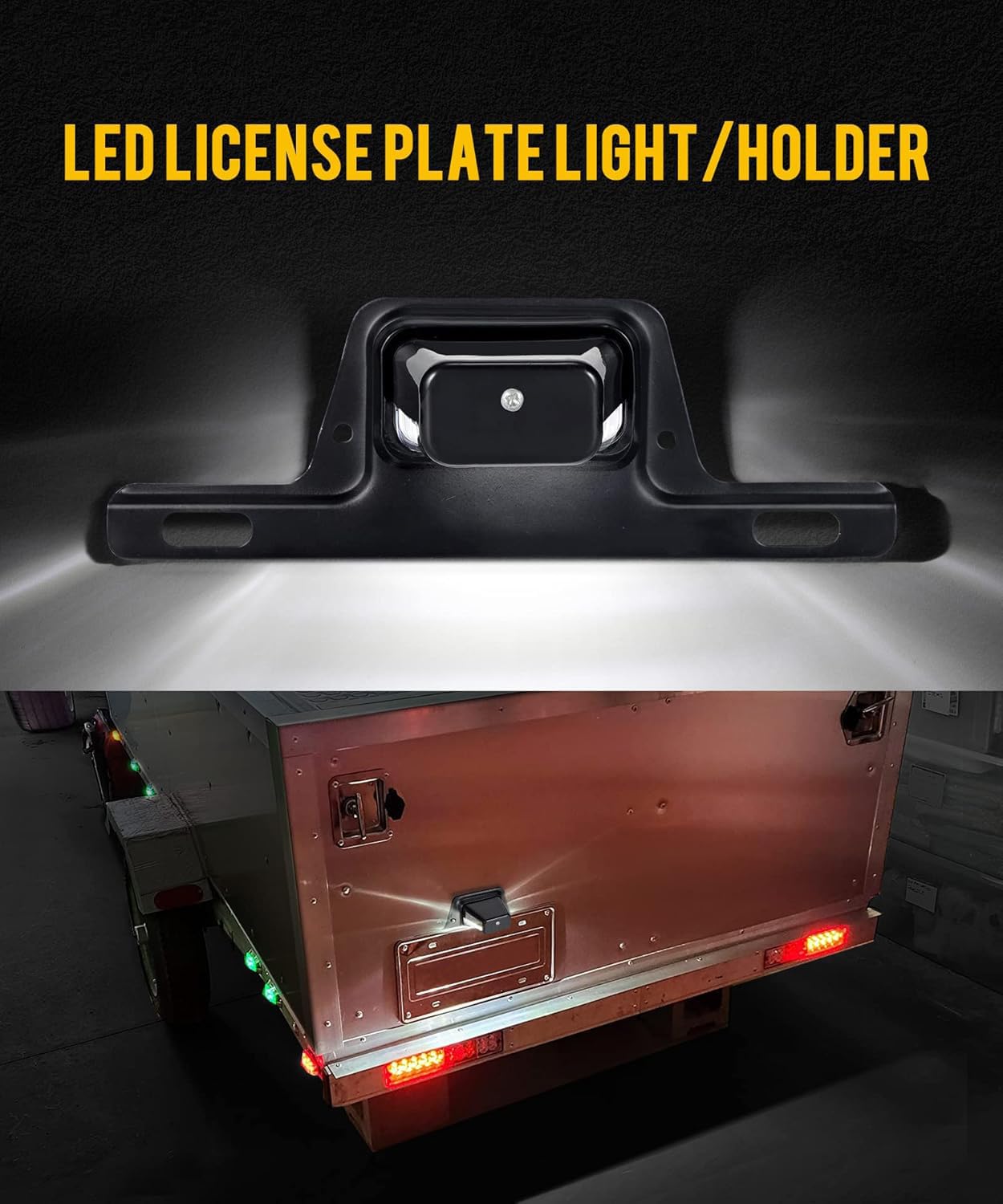 Greluma LED Kennzeichenleuchte IP67 Wasserdicht - Für Anhänger, LKW & Wohnmobile