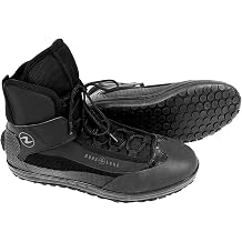 Aqualung Unisex EVO4 Dive Boot - Low-Profile Lace-Up Drysuit Compatible Scuba Overboot with High-Traction Sole