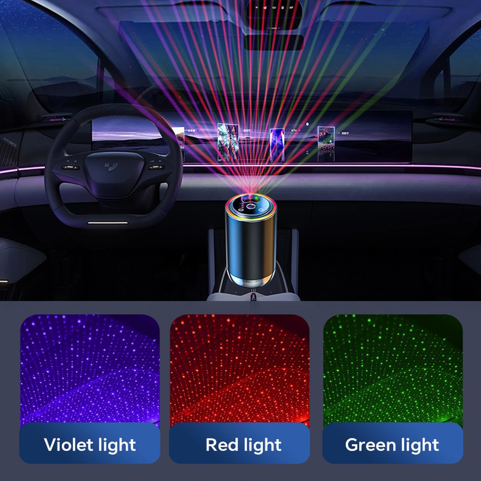 Profumo Per Auto Con Illuminazione Ambientale Eliminatore Di Odori