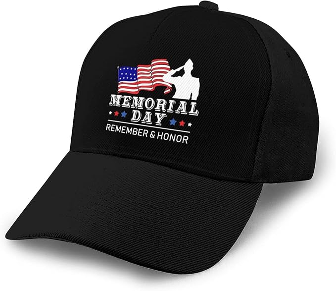 CAIJING Remember and Honor Memorial Day Baseball Caps
