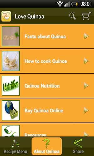 I Love Quinoa: Recipes App