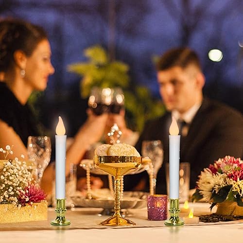 Miniatura 5 de SUNSGNE - Velas para ventana operadas con batería, velas sin llama para ventana con temporizador automático para decoración navideña de mesa en el