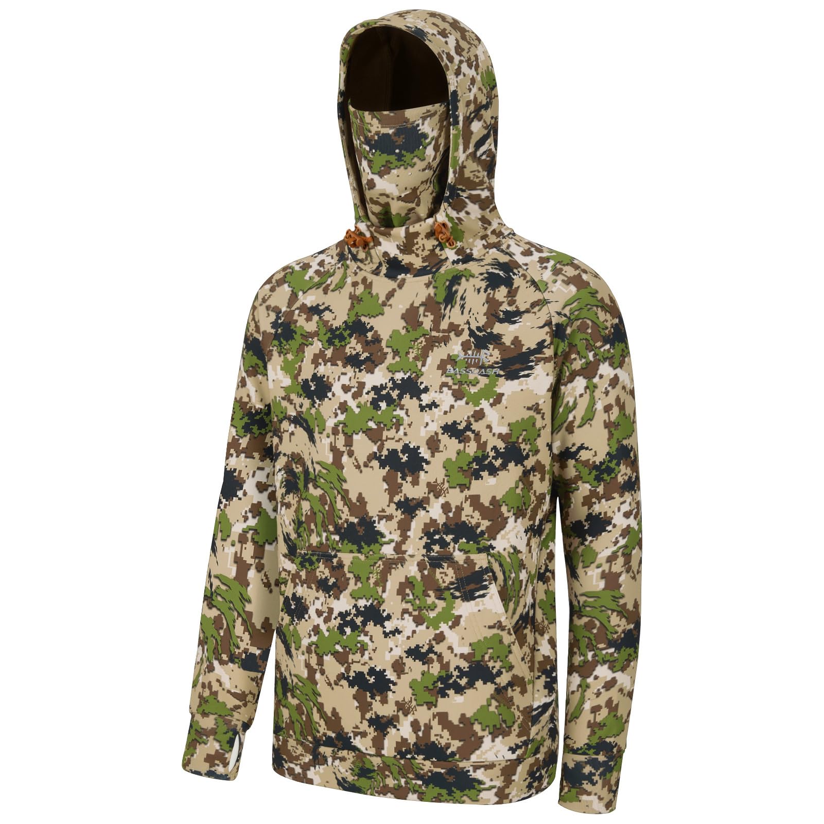 Bassdash Herren Fleece Hoodie Warmer Pullover Kapuzenpullover mit Schlauchschal Wasserdicht Jagd Angeln Sweatshirt FS18M