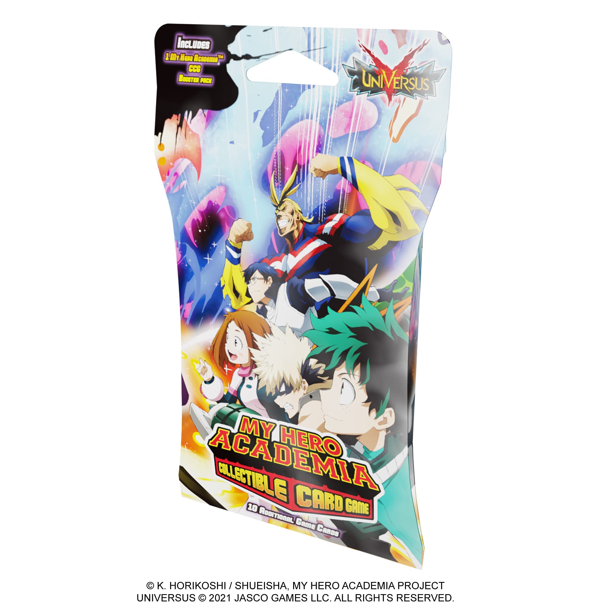 Amazon.com: My Hero Academia Collectible Card Game - Hanging Booster Pack -  Wave 1 | Trading Card Game | Ages 14+ | for 2 Players | Average Playtime  45+ Minutes | Made by Jasco Games, (MHA01M) : Toys & Games