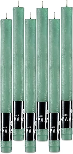 Miniatura 7 de SPAAS - Velas rústicas blancas de 10 pulgadas de alto, juego de 6 velas blancas sin goteo, velas decorativas sin perfume de larga duración para