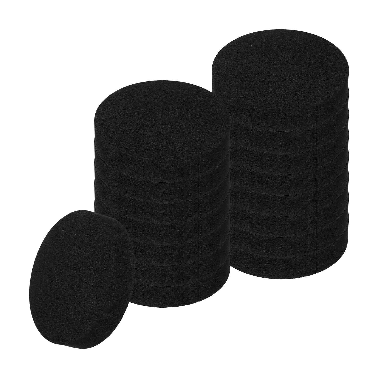 Muiltvoe 8pcs Anti Vibration Pads for Washing Machine, 3.94'' x 3/4'' Washer Dryer Pedestals Non-Slip and Silent Vibration Isolation Pads Black EVA Support Feet Mat, Round