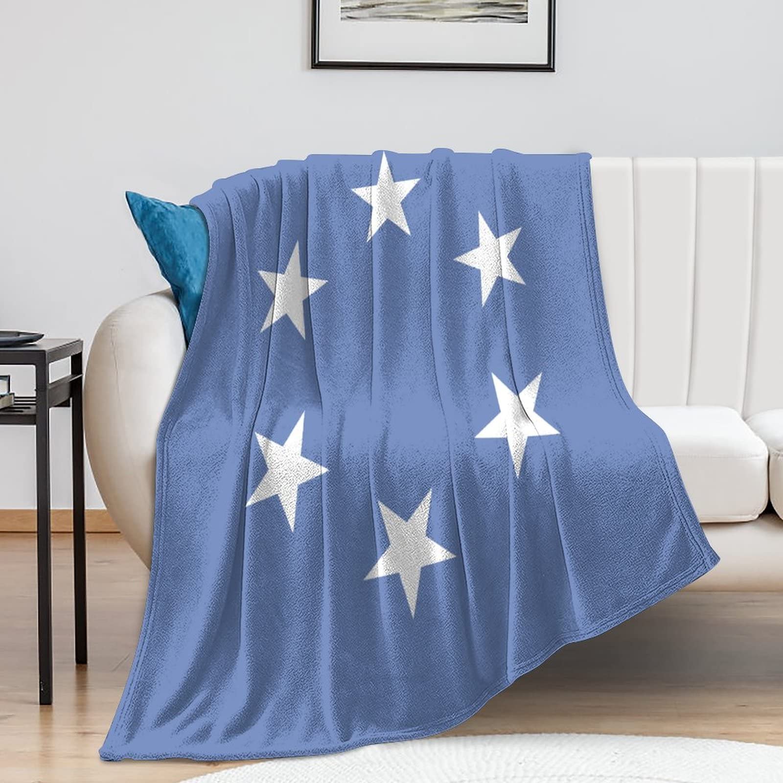 Couverture lit Micronésie 152x203 cm en peluche de luxe haute densité