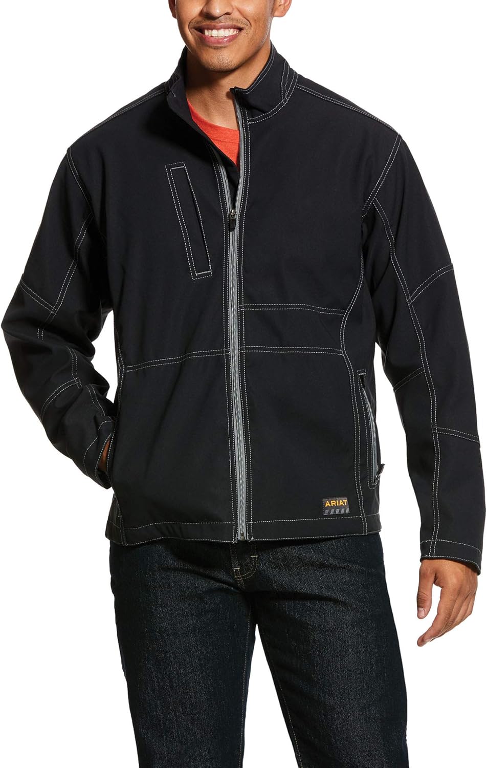 Ariat Men's Big and Tall REBAR Canvas Softshell Jacket