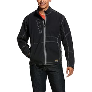 Ariat Mens Big and Tall REBAR Canvas Softshell Jacket