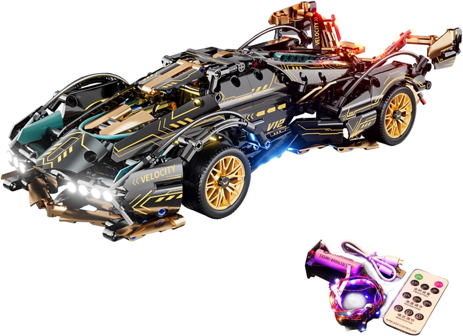 Sport Racing Car Building Block Sets for Adults, 1:14 Race Supercar Toys Kits Collectible MOC Model Construction Ideas Birthday for Boys Teens Men Age 8-12 12-16,14 14+