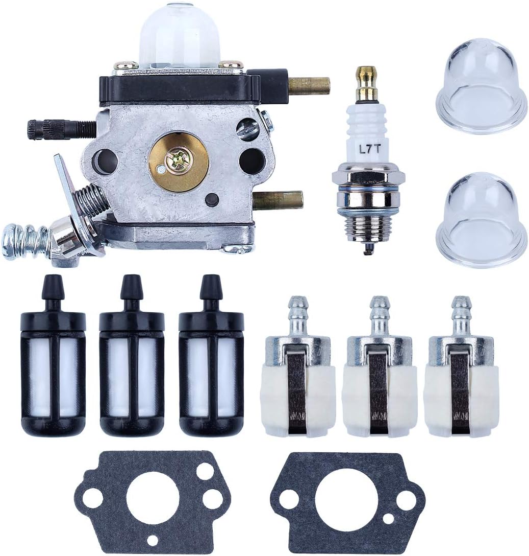 Carburetor Carb Fuel Filter Primer Bulb Kit for Mantis Tiller 7222 7225 7230 TC2100 Echo 12520013123 12520013124 Zama C1U-K54A