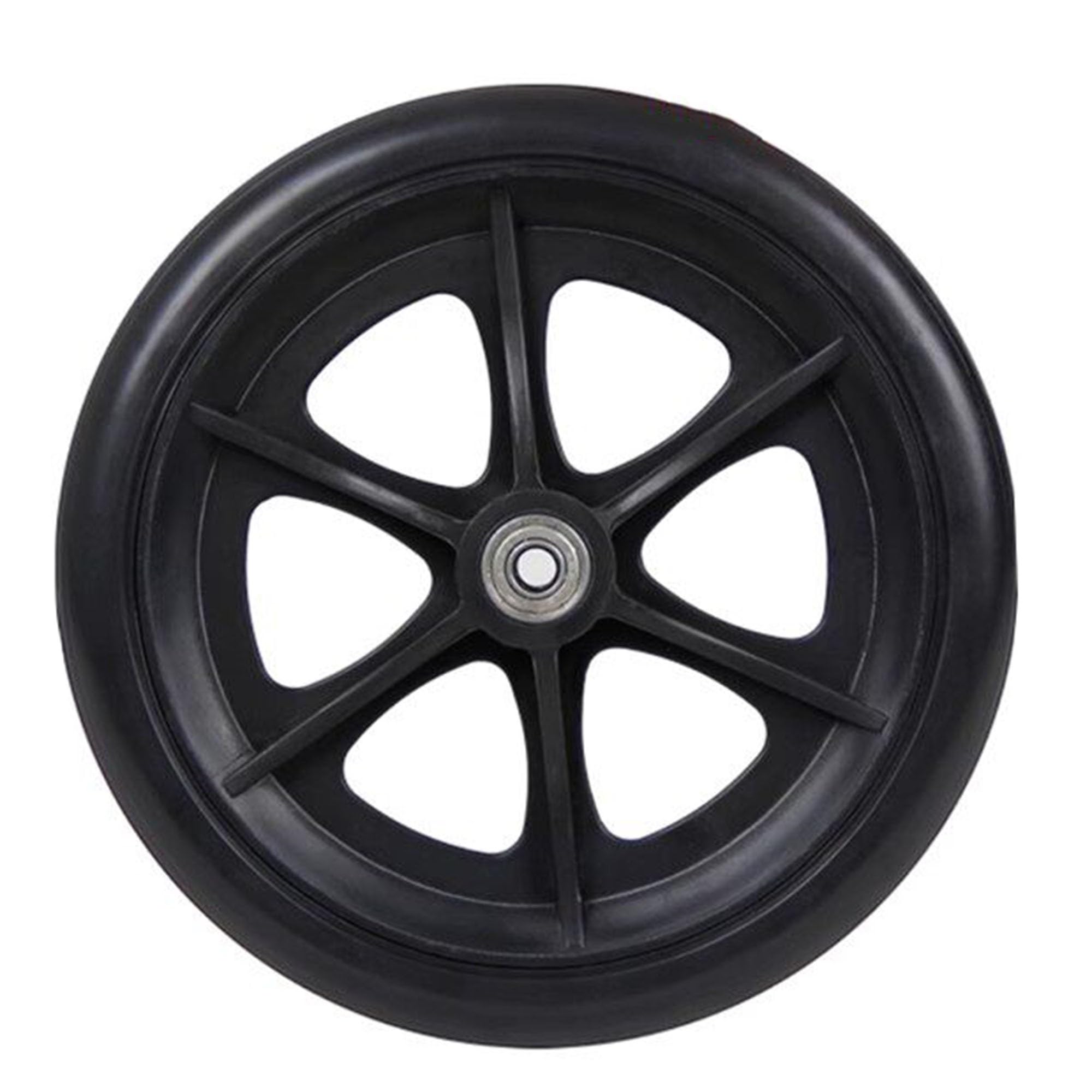 Genterun One Color Wheelchair Front Wheel, Solid Tire, With Bearing(8In)