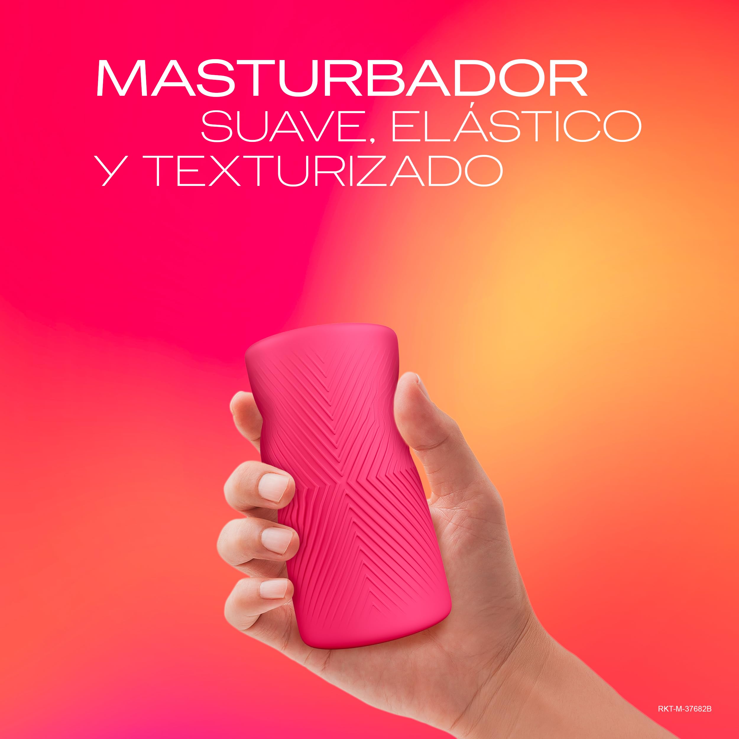 Durex Masturbador SLIDE & RIDE, elástico, suave flexible y texturizado con estrías, fácil de limpiar y reutilizable