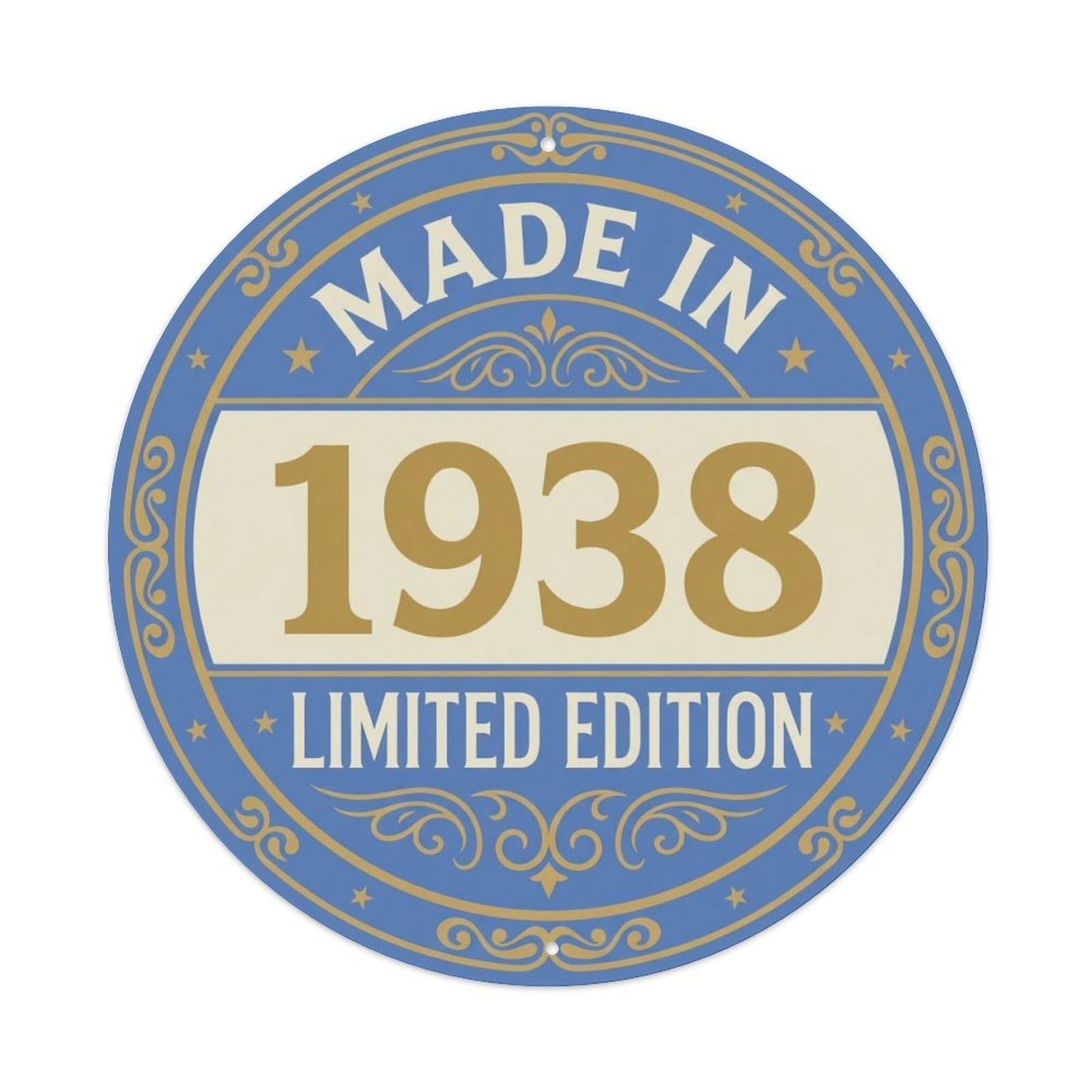 Okahys 8X8inch(20X20cm) Made In 1938 Limited Edition Metal Tin Sign