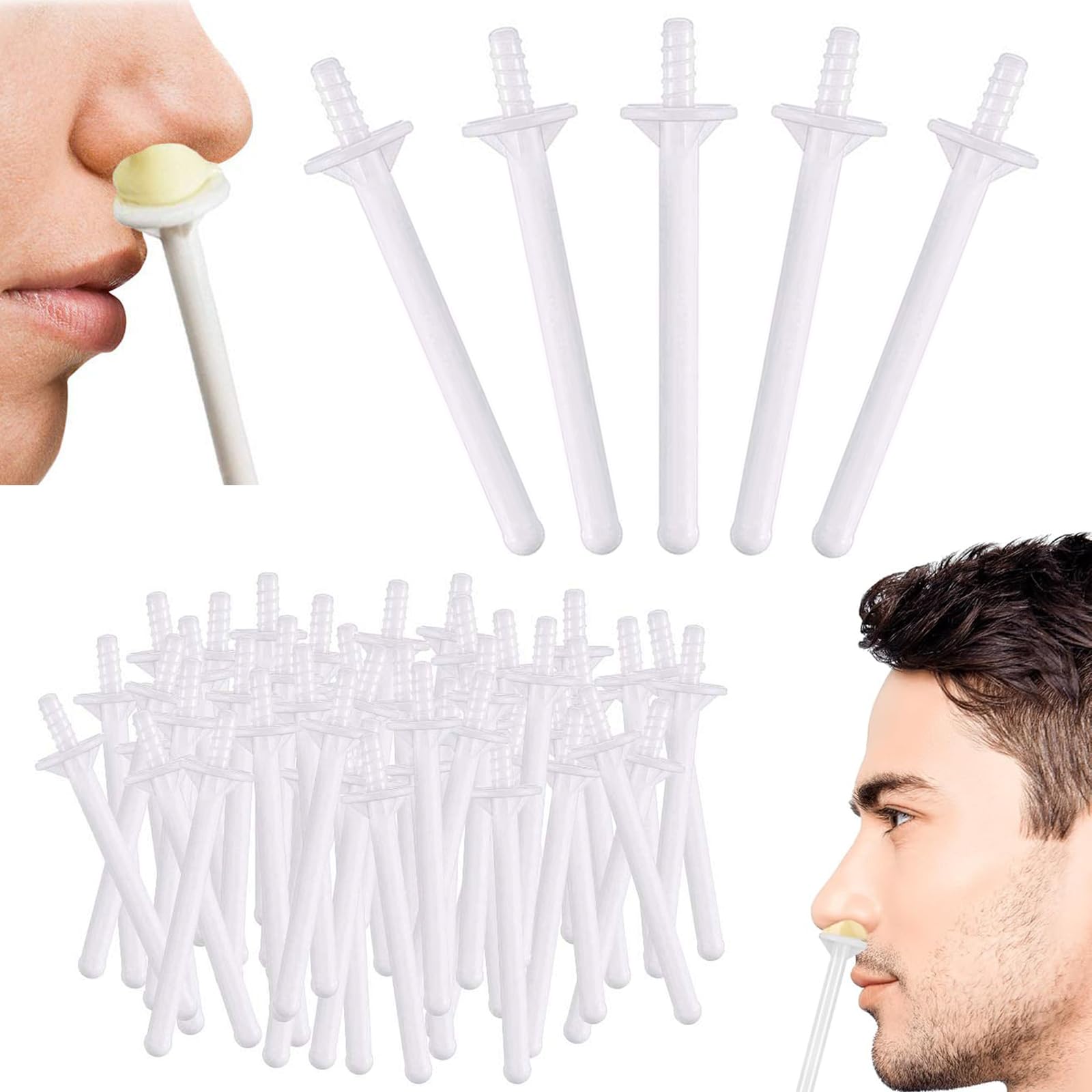 BlueZOO 70Pcs Small Nose Waxing Sticks for Nostril Nasal Ear Cleaning