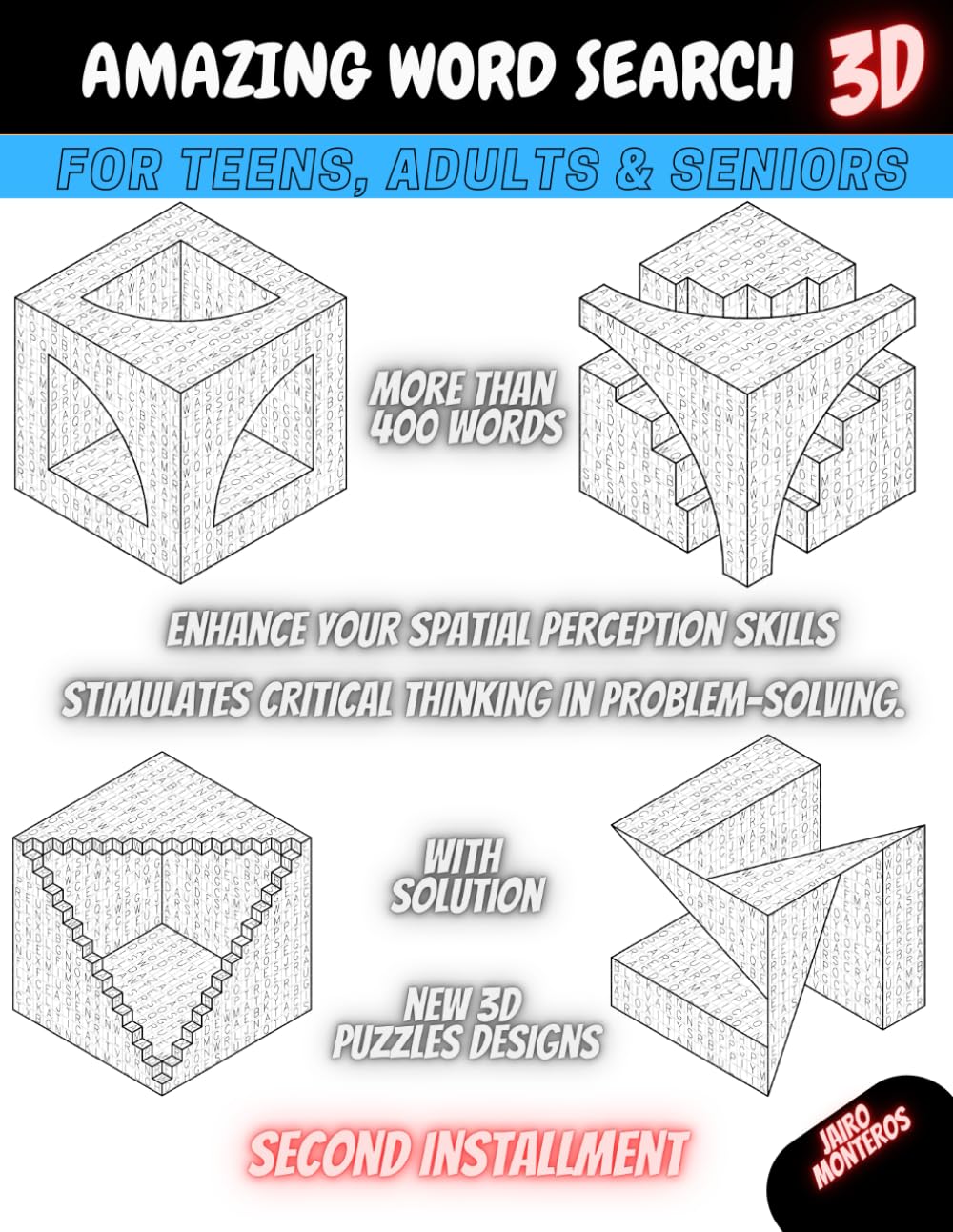 Amazing Word Search 3D: For Teens, Adult & Senior
